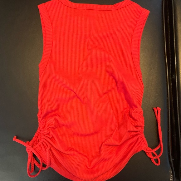 Red Tie Tank Top - Picture 2 of 3